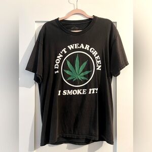 Reformation Vintage “I Don’t Wear Green I Smoke It” Oversized Tee